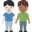 men holding hands, light skin tone, medium-dark skin tone